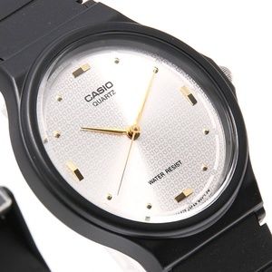 Casio Silver Gold Marker Classic Watch Resin Band